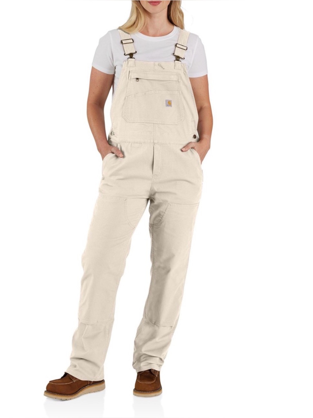 Carhartt 106001 Loose Fit Canvas Bib Overalls - Women’s Large
